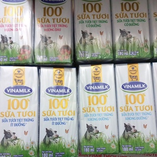 Sữa tươi vinamilk 180ml ( lốc 4 hộp)