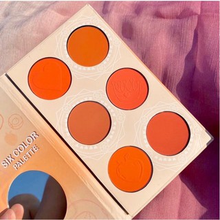 Bảng 6 ô má hồng Kiss Beauty sweet love blusher palette cực HOT - Set Kiss Beauty 6 color - Bảng má hồng makeup