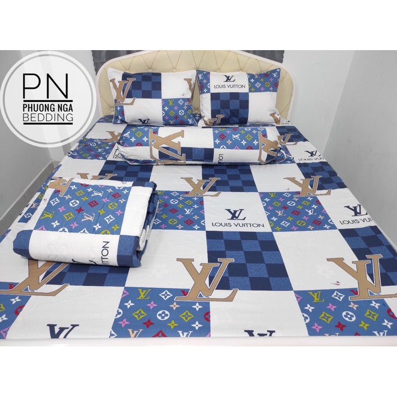 BỘ DRAP MỀN ( 5 món) 100% COTTON THẮNG LỢI đủ kích thước( Ib chọn mẫu)