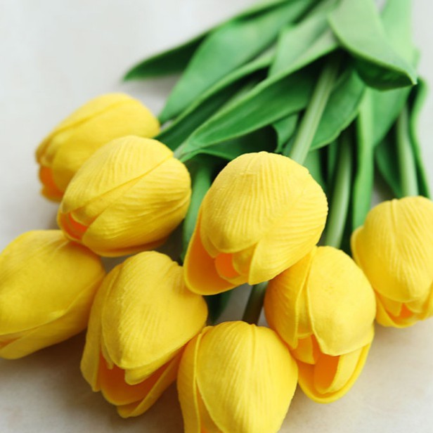 Hoa rum calla lily cao su , Hoa tulip giả trang trí phòng / Phụ kiện chụp ảnh - House Decor