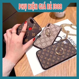 Ốp Lưng LV vs GCc kèm Nhẫn iring dành cho 6/7/6plus/7plus/x/xsmax