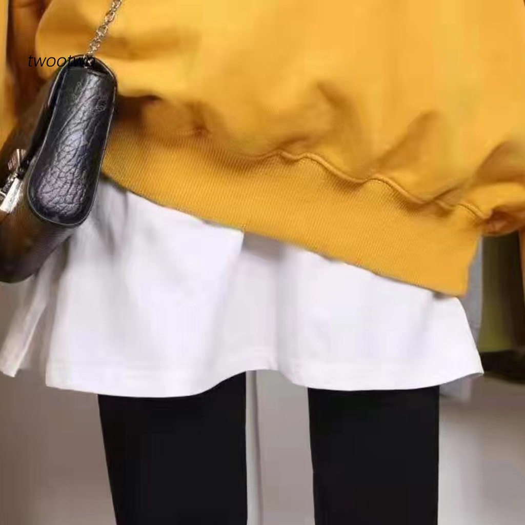 Phụ Kiện Áo Hoodie Và Chân Váy Mini Giả Viền Giả Chân Váy Ngắn Unisex