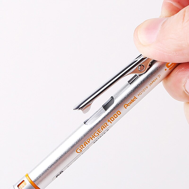 Chì Kim Kỹ Thuật Cao Cấp Pentel Graphgear 1000 | Thân Kim Loại Sang Trọng | 4 Cỡ ngòi
