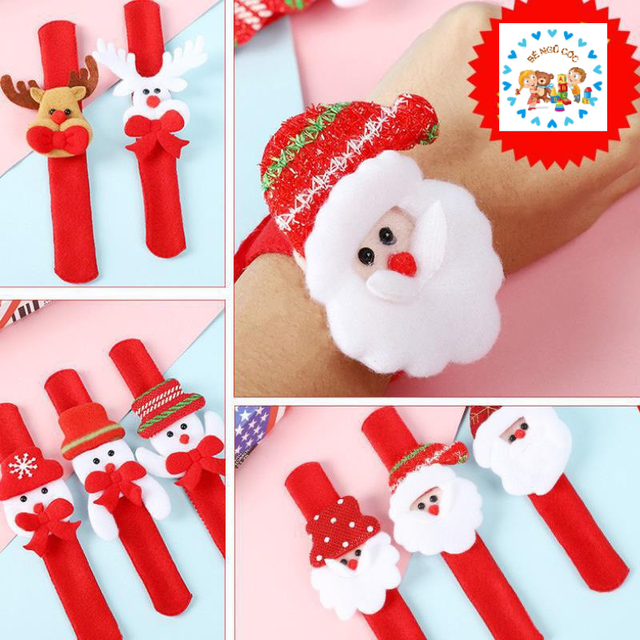Đồ chơi Noel - Vòng tay Noel màu đỏ rực rỡ đáng yêu