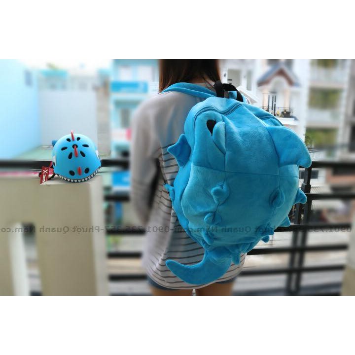 Combo Balo Khủng Long và Nón Khủng Long