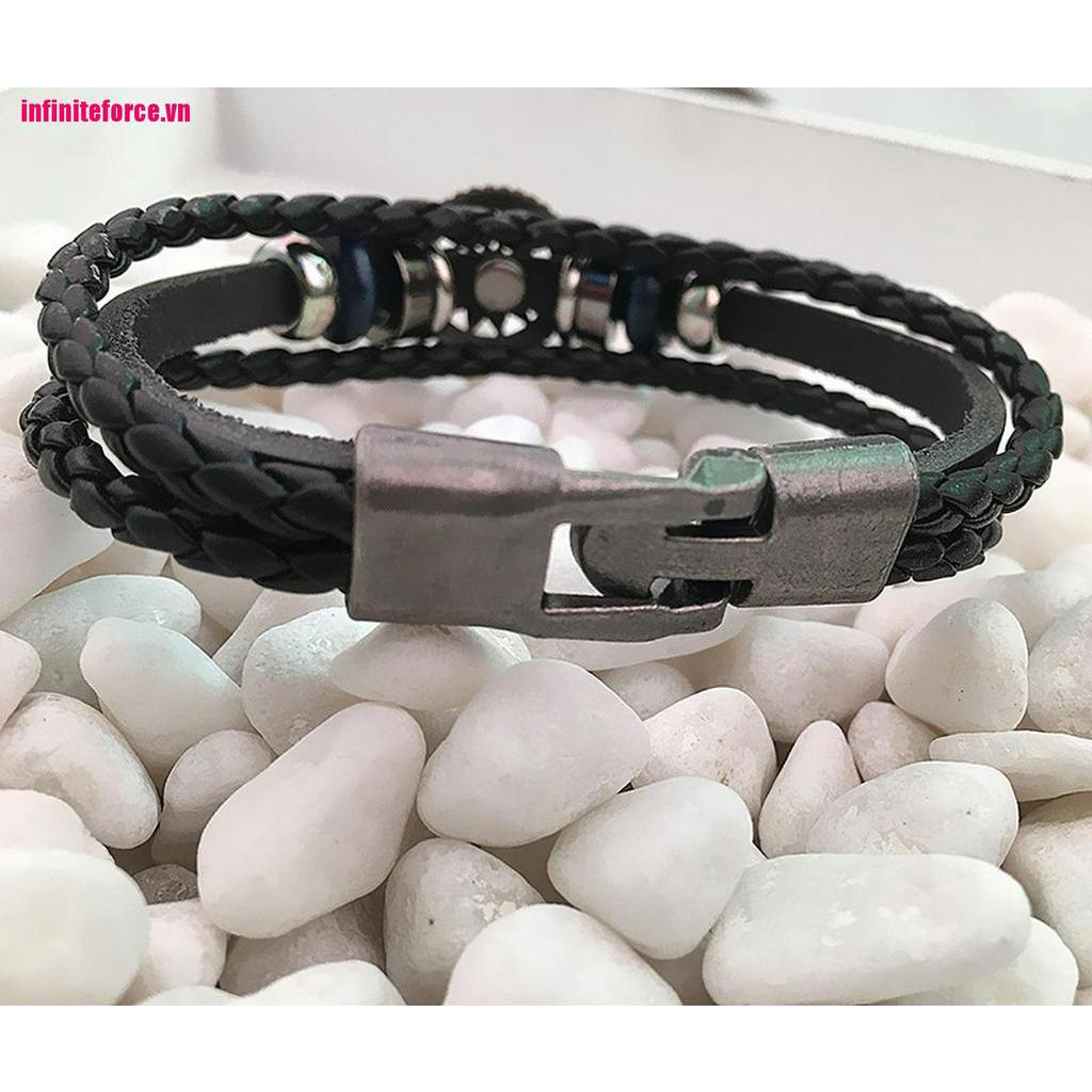 Vòng Tay Giả Da Phong Cách Vintage Thời Trang Cho Nam Nữ