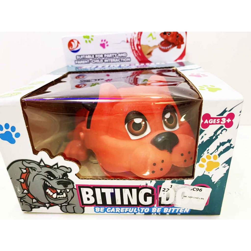 Đồ chơi chó pull đỏ, cá mập, hà mã cắn tay sử dụng pin