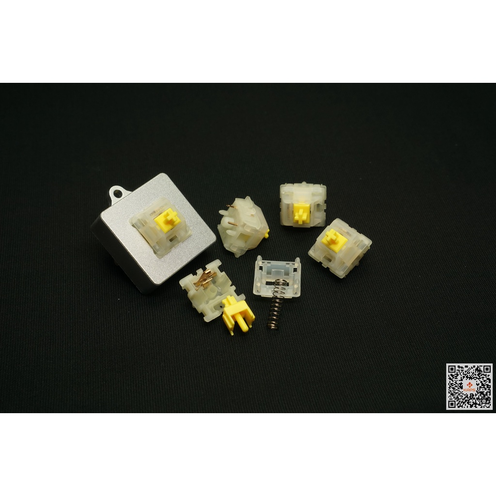 Switch Gateron Milky Yellow Pro | Switch lẻ | Linear Switch | Switch 5 chân | Switch Gateron | Dùng cho bàn phím cơ