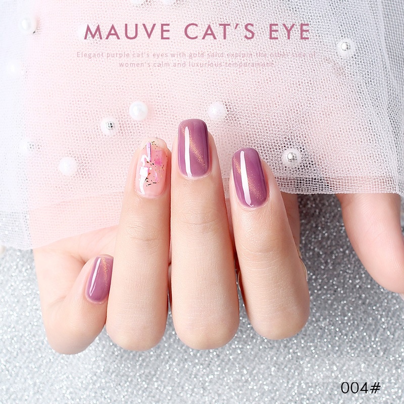 Sơn gel AS sơn mắt mèo sơn móng tay gel mắt mèo tone tím hồng siêu sang VUA SƠN AS mã ZM 15ml