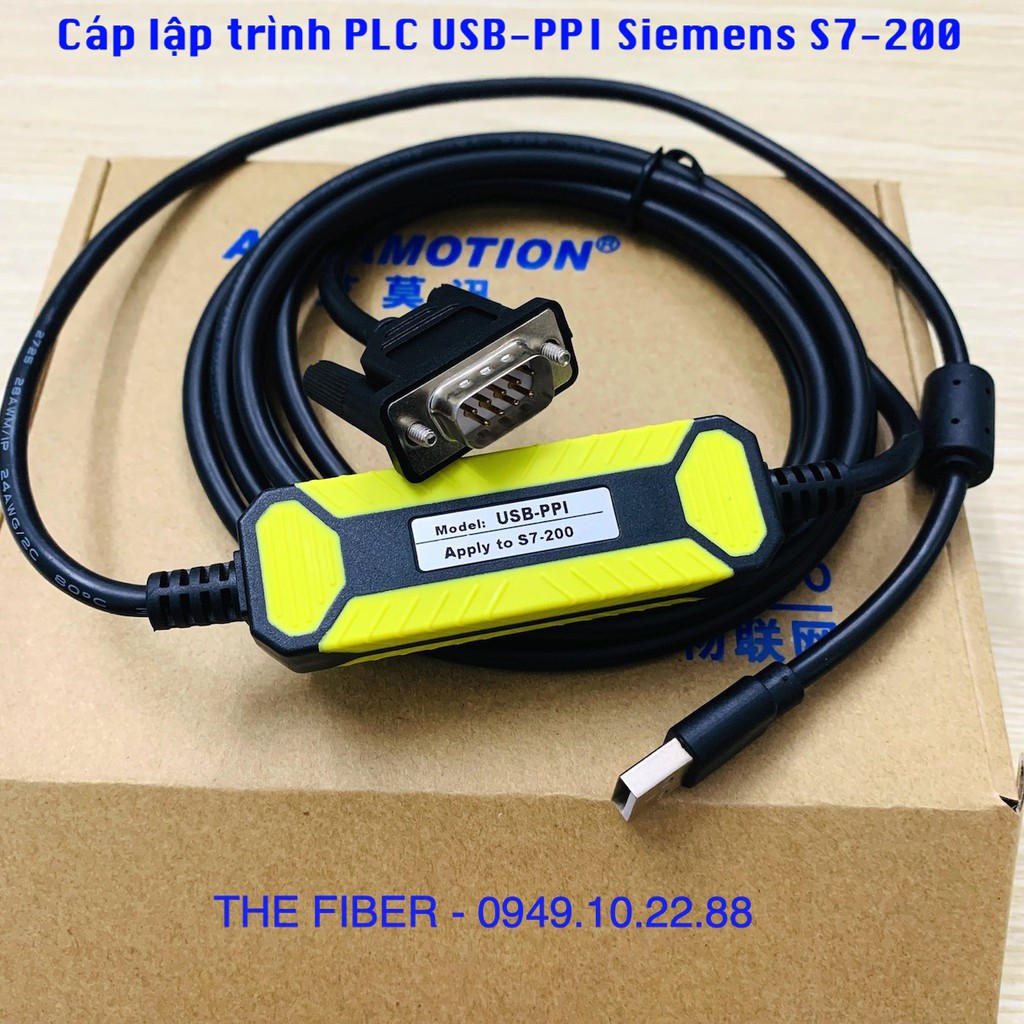 Cáp lập trình PLC USB-PPI Siemens S7-200