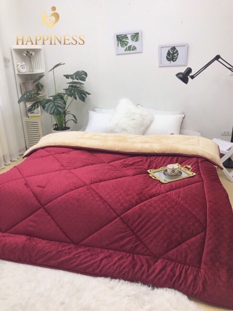 Chăn lông thỏ happiness [HÀNG CHÍNH HÃNG] | BigBuy360 - bigbuy360.vn