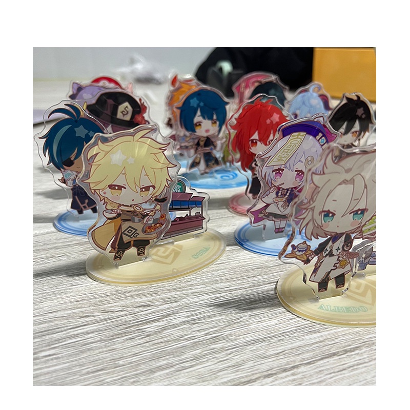 (Mini 2 Mảnh) Mô hình Standee Genshin Impact ver Sweets Paradise QUÁN ĂN acrylic standee game mica chibi