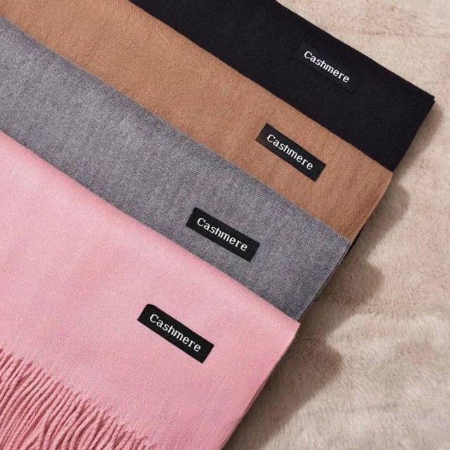 Khăn Choàng Cổ Cashmere Chất Len Mỏng Dệt Mịn 2018