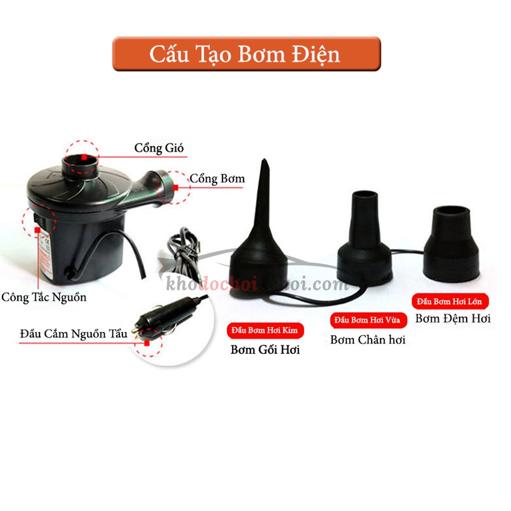 Đệm hơi ô tô,xe hơi chân đế rời - Phù hợp cho các dòng xe 4-7 chỗ và xe bán tải -  TẶNG KÈM PHỤ KIỆN BƠM ĐỆM HƠI