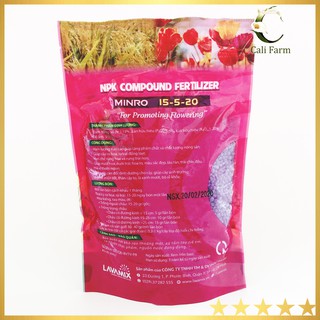 Phân bón Ra Hoa MINRO NPK 15-5-20 ( 200g)