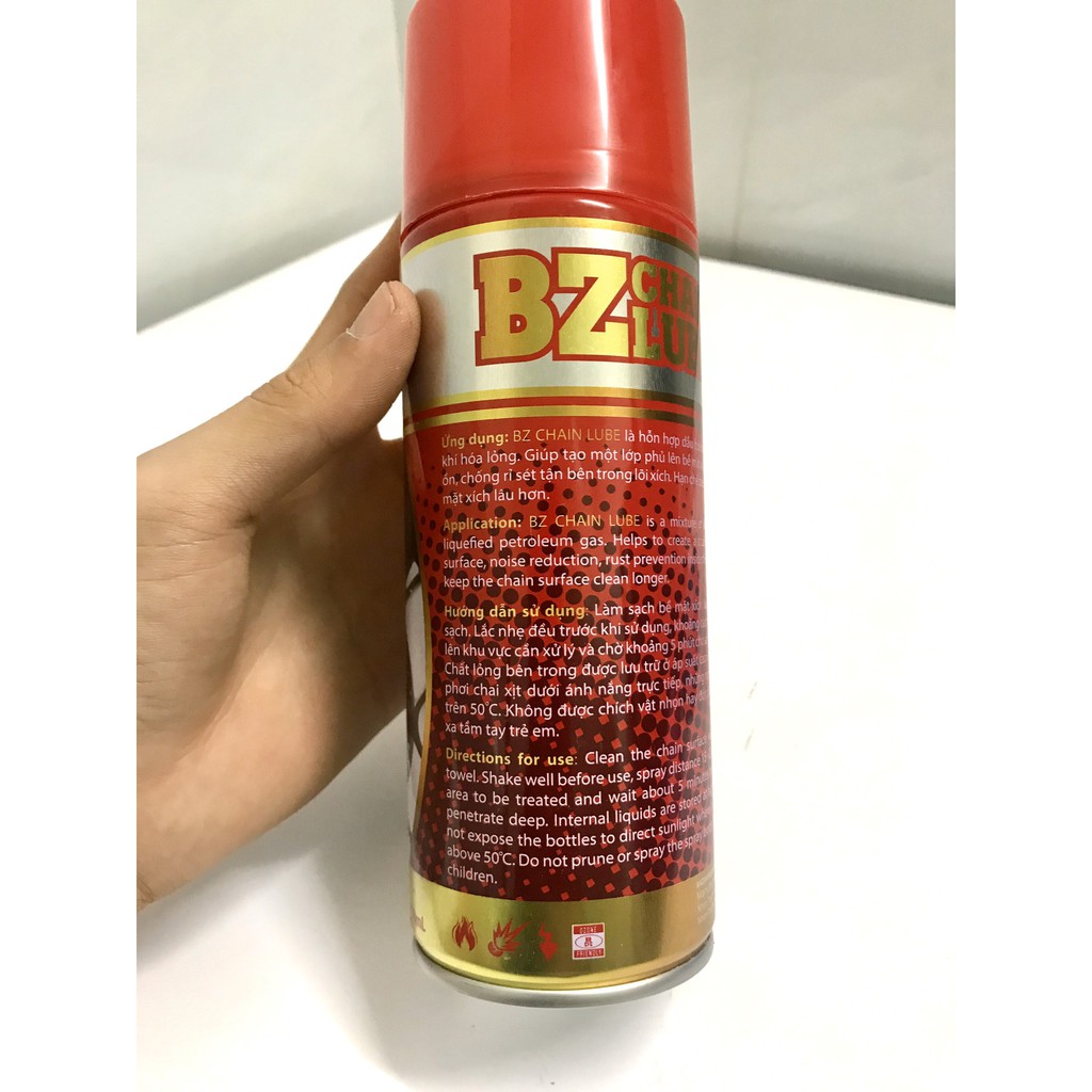 CHAI XỊT DƯỠNG SÊN XÍCH BZ CHAIN LUBE