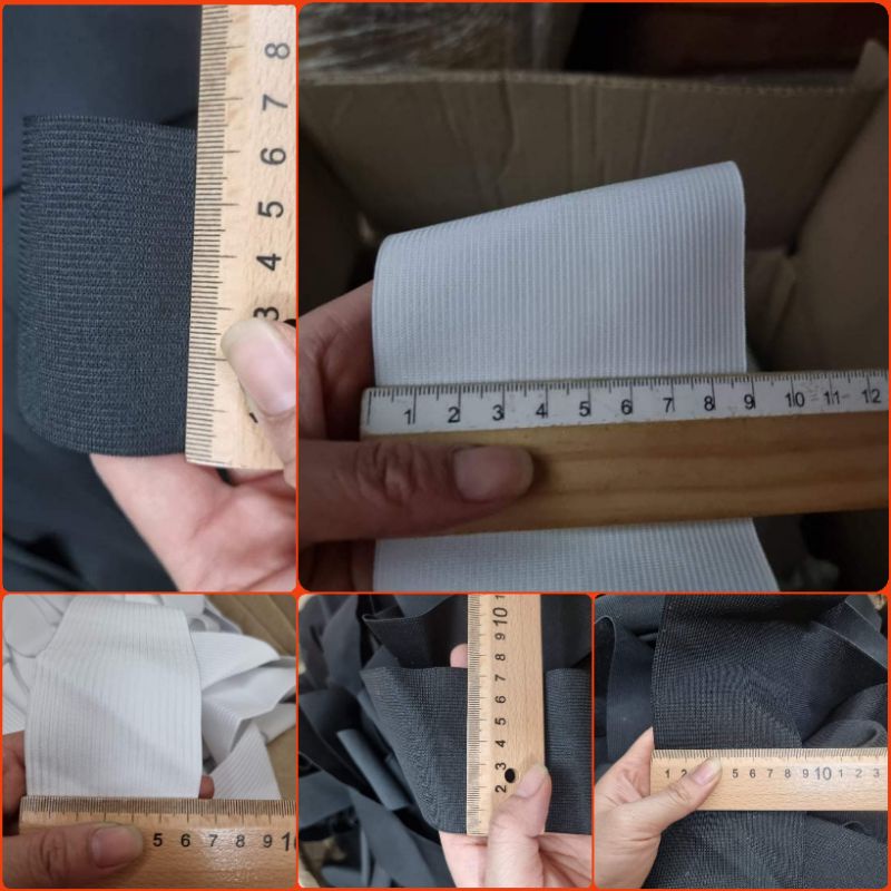 Chun cuộn bản to từ 5 cm đến 9 cm  dây thun bản to hàng công ty