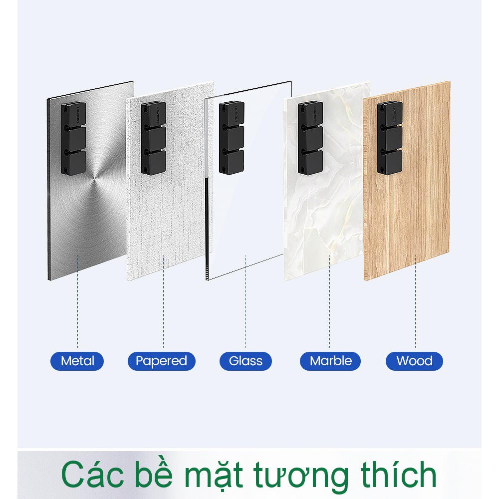 Kẹp cáp di động giá đỡ kẹp cáp, dây tai nghe, dây mạng, dây sạc... giúp gọn không gian (3+1 Combination) UGREEN 70585