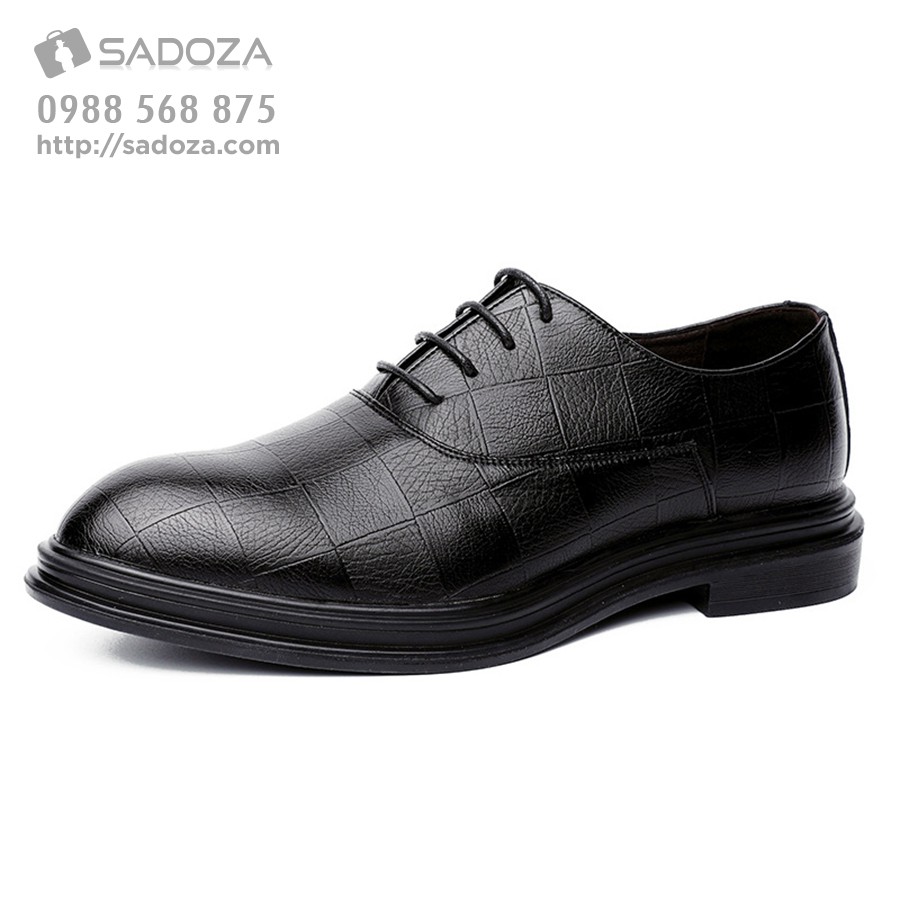 Giày Nam Đẹp - FREESHIP - Giày Da Bò Nam Vân Caro Sành Điệu GNK15 | BigBuy360 - bigbuy360.vn