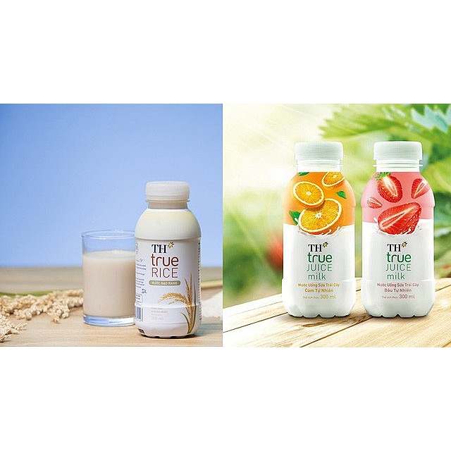 Sữa trái cây/nước gạo TH dạng chai 300ml