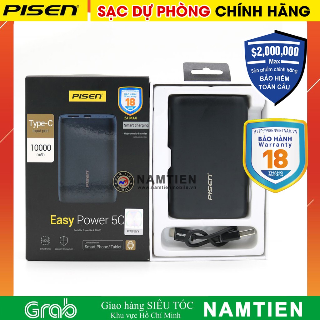 Sạc Dự Phòng Easy Power 5C 10000mAh Chính Hãng