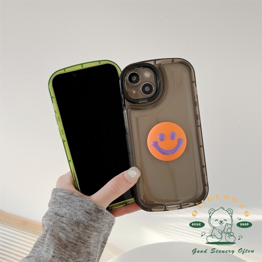 Ốp Điện Thoại TPU Có Đệm Khí In Hình Mặt Cười Cho Iphone 13 12 11 Pro Max