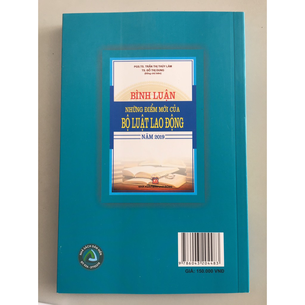 Sách Bình luận những điểm mới của bộ luật lao động - Tái bản 2019 | WebRaoVat - webraovat.net.vn