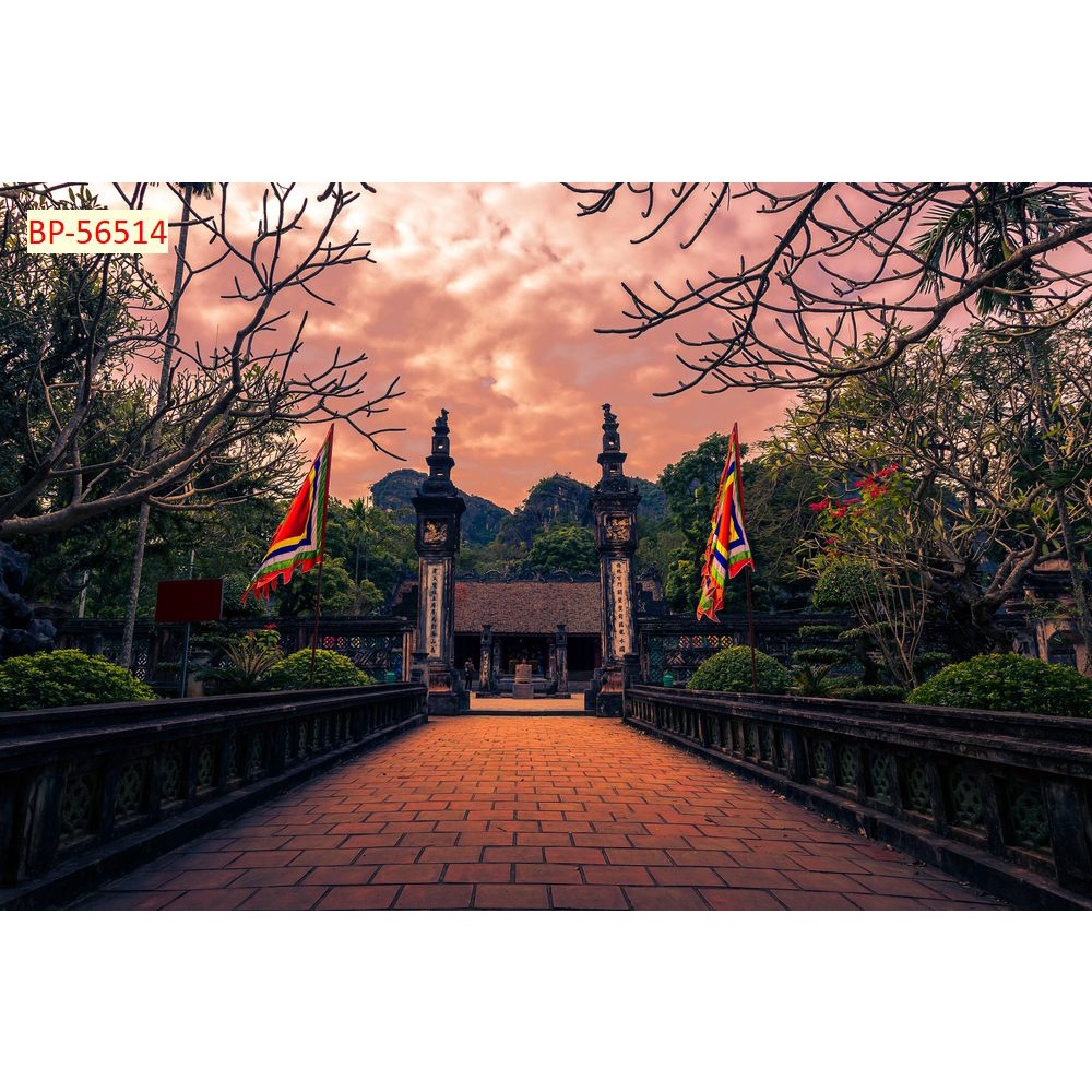 Tranh dán tường tổng hợp địa danh Việt Nam 3D in theo kích thước yêu cầu – Không giới hạn kích thước