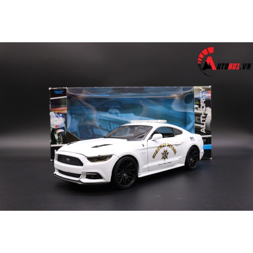 MÔ HÌNH XE FORD MUSTANG GT POLICE 2015 WHITE 1:24 MAISTO 4321