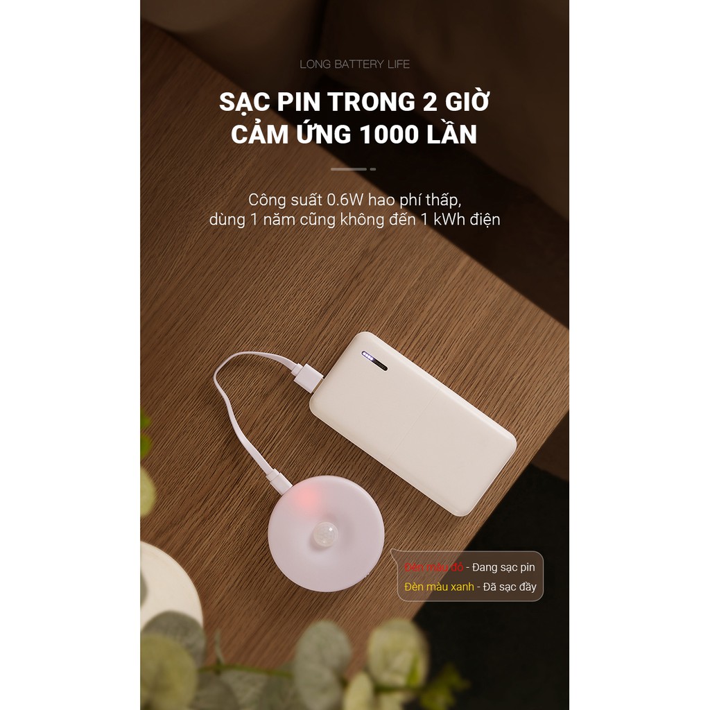 Đèn LED cảm ứng trong đêm có người đi qua tự động sáng,sử dụng pin sạc cao cấp để cầu thang,phòng ngủ,phòng tắm,tủ áo