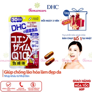 Viên uống chống lão hóa DHC Coenzyme Q10 (HSD T11/2024) - Bổ sung Vtm C đẹp da - Nhập khẩu từ DHC Nhật Bản