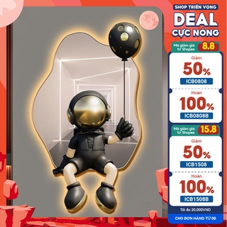 Kt 70 x 105 cm. tranh tráng gương chú gấu kaws toy treo tường /game/ gaming / robot/ bearbrick