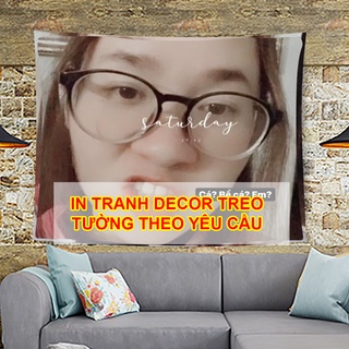 In tranh vải tranh decor theo yêu cầu đẹp chất lượng