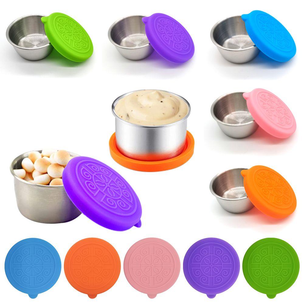 Hộp Đựng Nước Sốt Bằng Thép Không Gỉ 304 Chống Rò Rỉ Có Thể Tái Sử Dụng