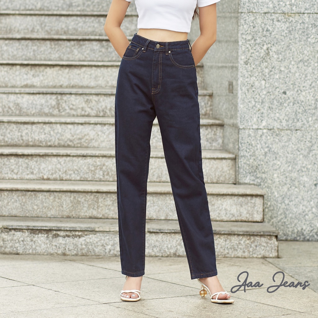 Quần Mom Jeans Lưng Cao Aaa Jeans