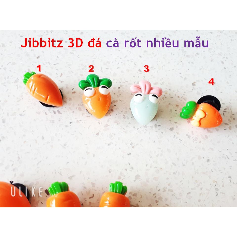 Sticker Cà rốt LOẠI ĐÁ 3D