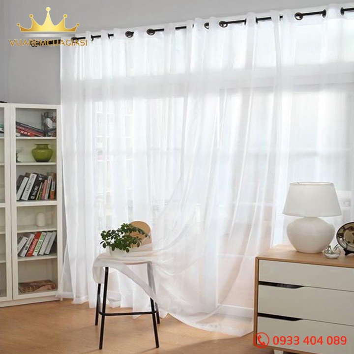 Rèm cửa voan ORE họa tiết trang trí phòng khách, cửa sổ decor cửa chính Vuaremgiasi