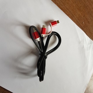 Cáp sạc 2 đầu micro Usb va Type c