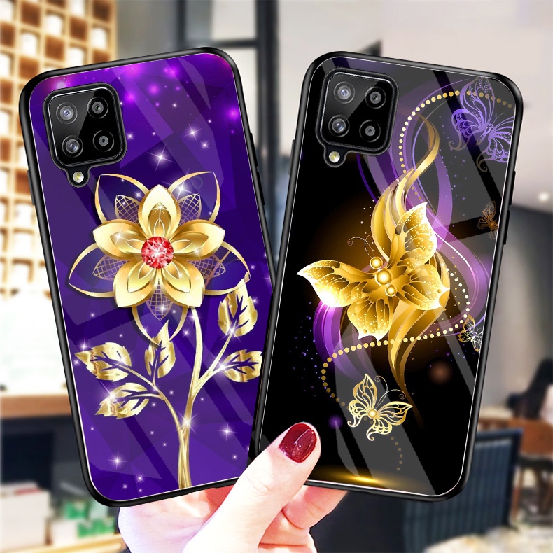Ốp Lưng SAMSUNG GALAXY A12, A22,M32, A22 5G, M12,M22 Ốp kính bóng cao cấp mới nhất