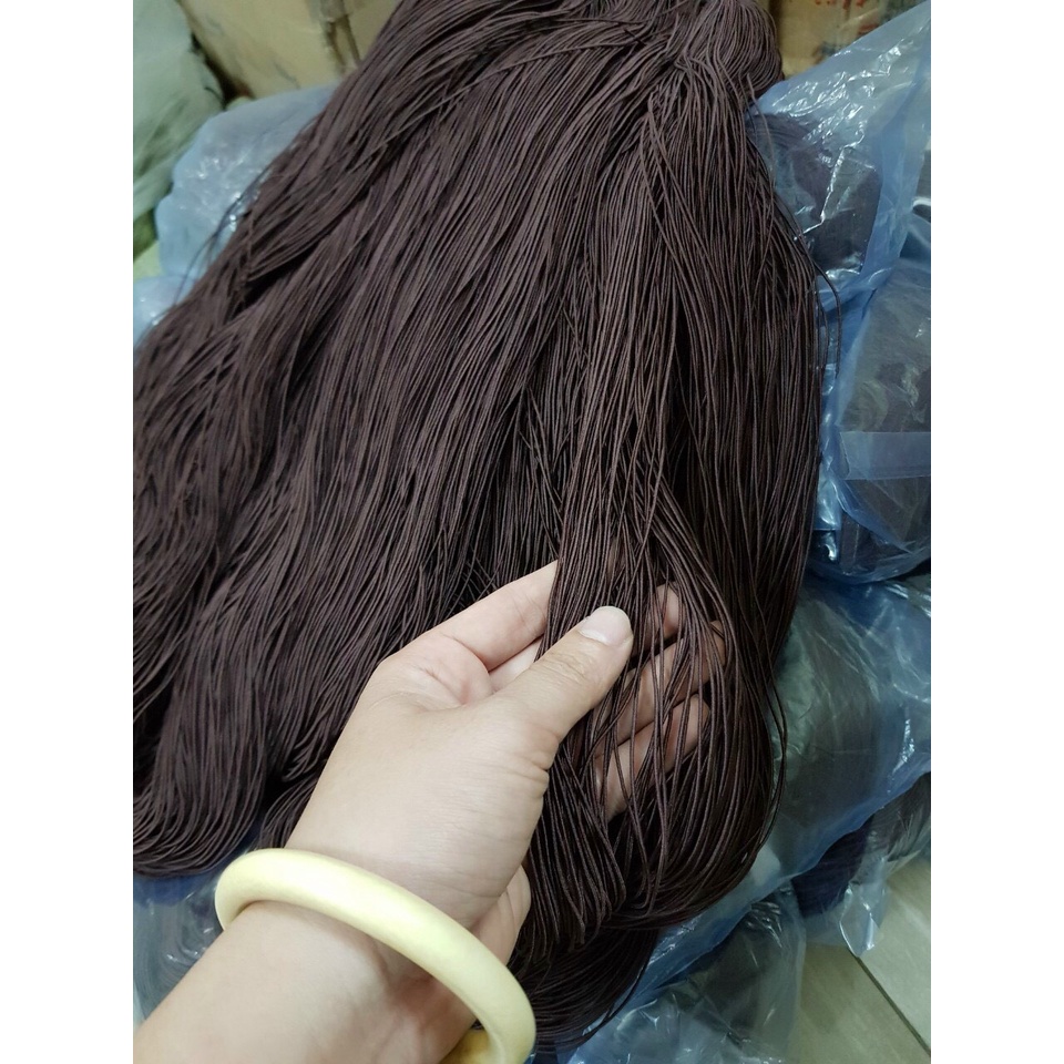 Dây thun xâu chuỗi hạt dây xâu trầm hương vòng tay vòng cổ dày 0.6mm  thun tơ