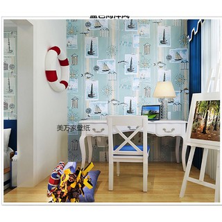 Giấy dán tường 1m ( khổ 45cm ) - HỌA TIẾT THIẾU NHI 01