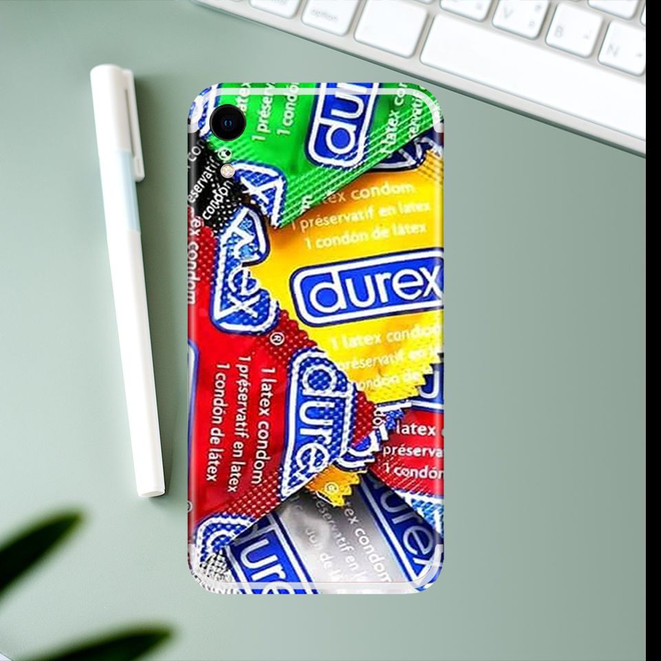 Miếng dán skin cho iPhone hình durex