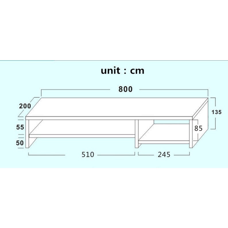 Kệ gỗ để Màn Hình máy tính FANSI.MOSTA-005 / Nâng màn hình lên đến 13.5cm / Giảm căng thẳng cổ / bàn làm việc gọn gàng