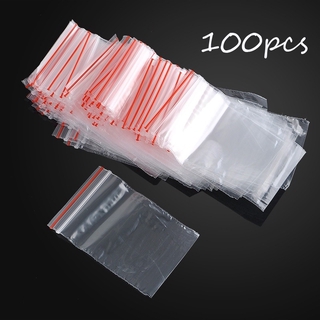 Bộ 100 Túi Zip Nhựa Pe Có Khóa Zip Tiện Dụng
