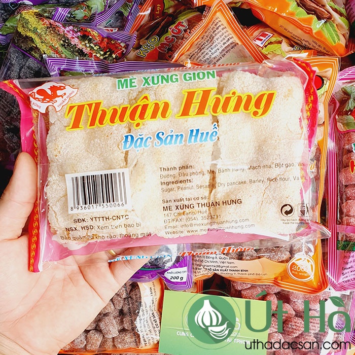 Kẹo Mè Xửng Giòn Thuận Hưng Bịch 150gr Mè Xững Huế Giòn Thơm Ngon - Út Hà Đặc Sản