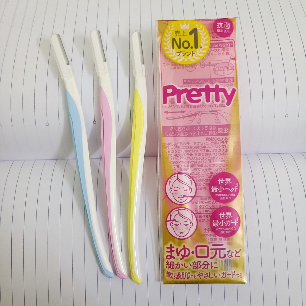 Set 3 Dao Cạo Lông Mày Kai Pretty Cao Cấp Nhật Bản