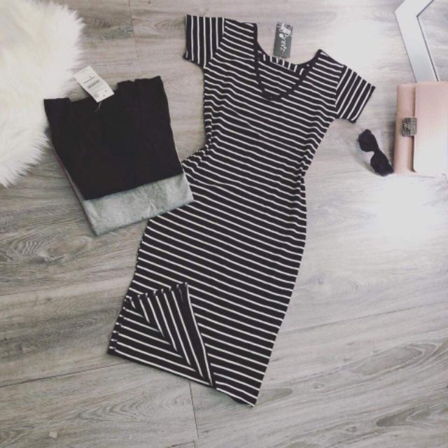 Váy body siêu đep dài qua gối