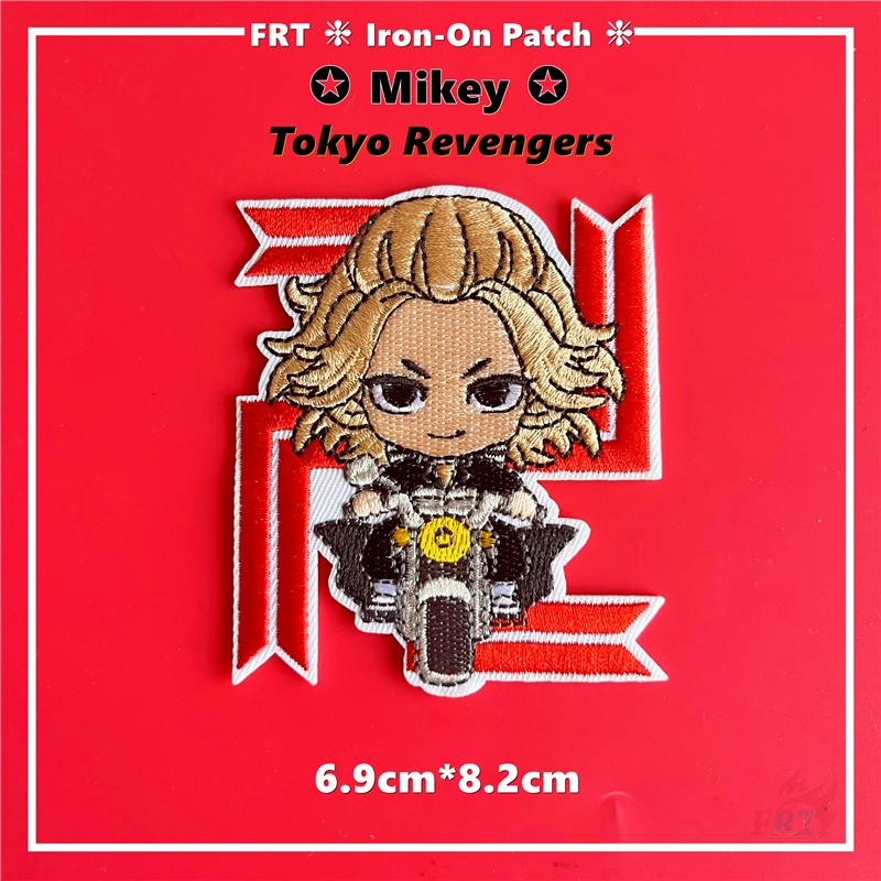 ☸ Mikey - Miếng Vá Sắt Revengers Tokyo ☸ 1 Sticker Ủi Thêu Hình Anime