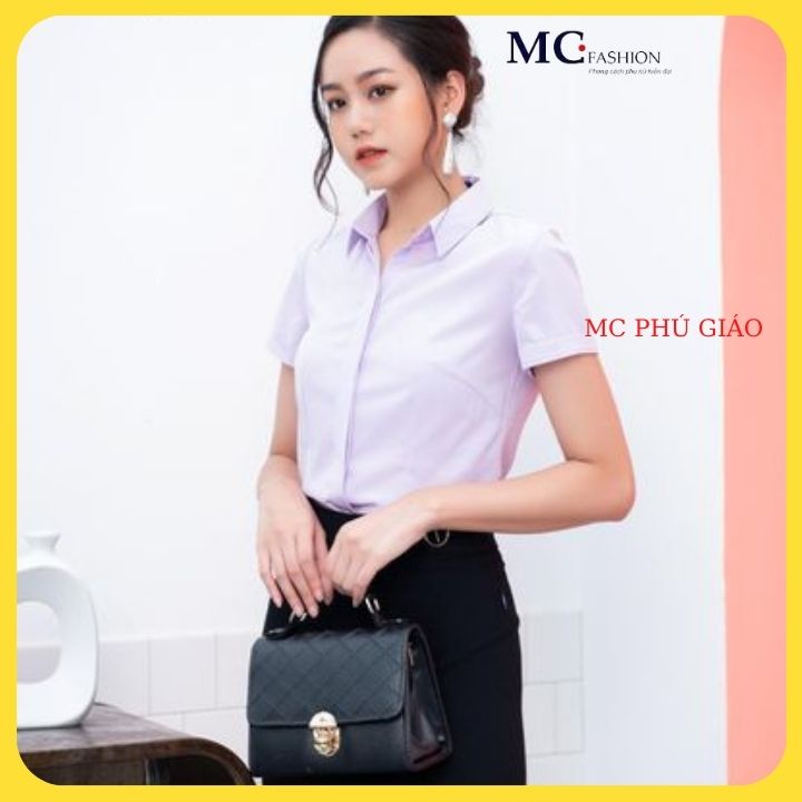 Áo Sơ Mi Nữ Công Sở Đẹp Tay Lỡ Cổ Đức Mc Fashion A473 Chất Silk Lụa Mềm Mịn Đẹp