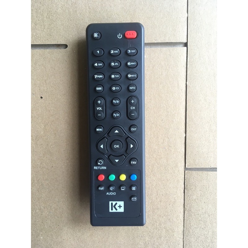 Remote Điều khiển đầu thu K+ vuông-Tặng kèm pin- Điều khiển đầu thu truyền hình đầu K+